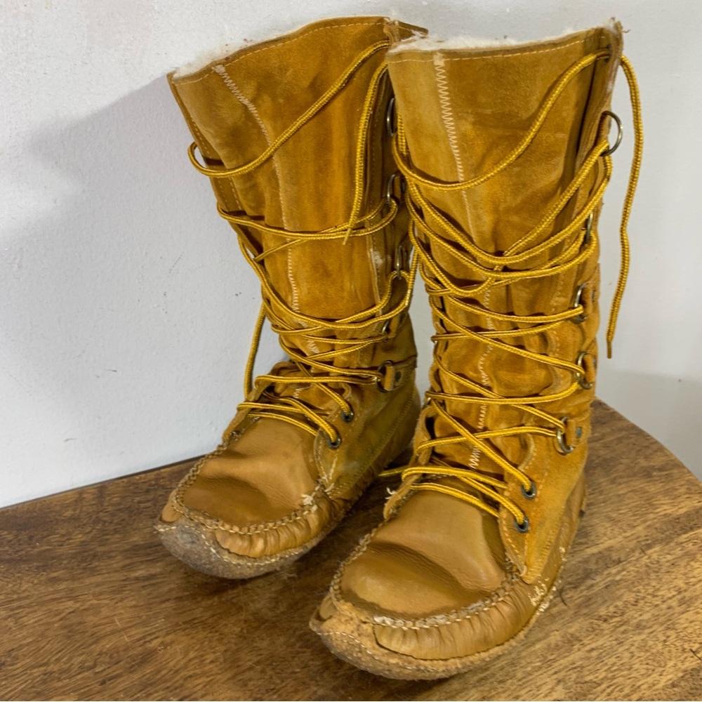 La mauricienne mocassins mukluks Winter boots - Picture 2 of 11